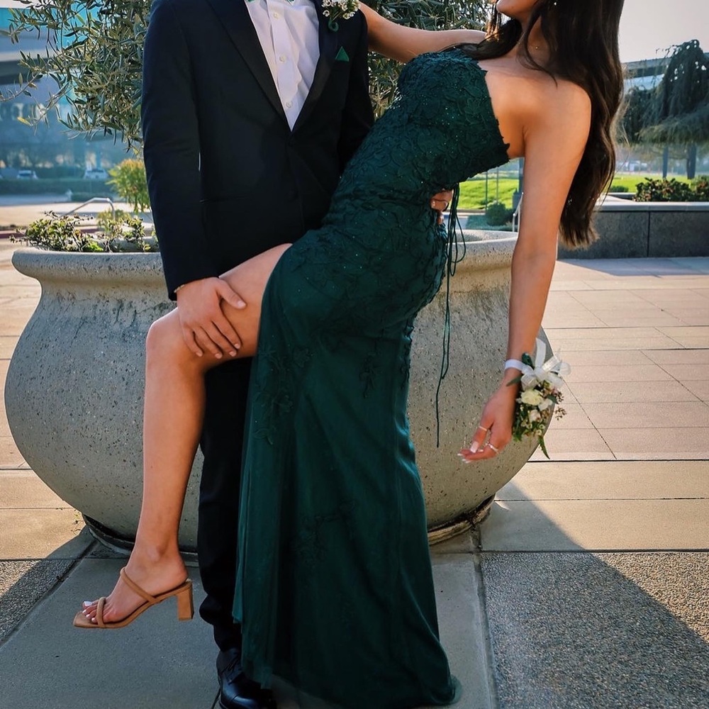 Brand New Worn ONCE Green Formal Dress!